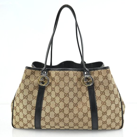 Gucci Handbags - Auth Gucci Twins Heart Gg Tote Bag #47316G21B